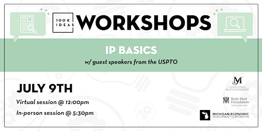 Imagem principal do evento IP Basics Workshop (In-Person)