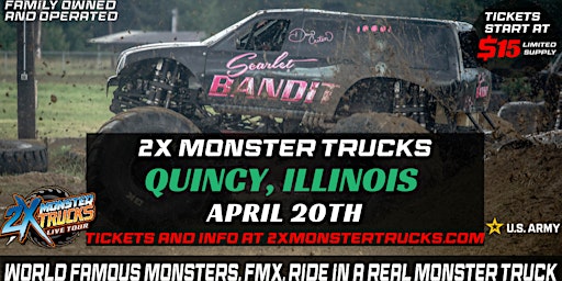 Immagine principale di 2X Monster Trucks Live Quincy, IL 