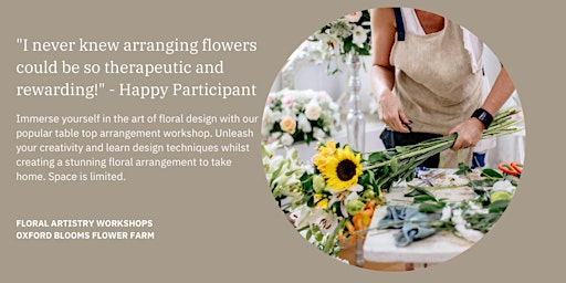 Image principale de Floral Arrangement Workshop 6:15 PM
