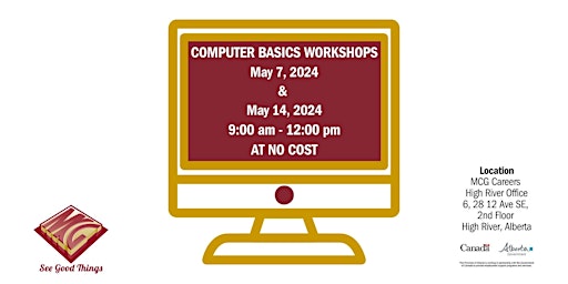 Imagem principal do evento Computer Basics Workshops by MCG Careers