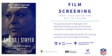 "And So I Stayed" Film Screening presented by BWJP