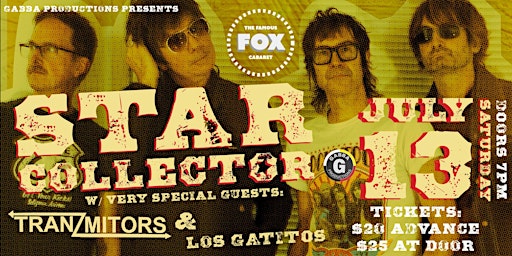 Imagem principal do evento Star Collector with Tranzmitors and Los Gatitos