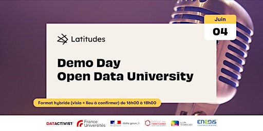 Imagem principal de Demo Day de l'Open Data University - Saison 2