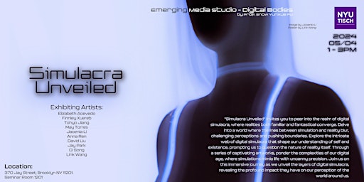 Imagem principal do evento Simularca Unveiled: Digital Bodies Final Showcase