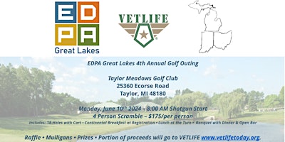 Primaire afbeelding van EDPA Great Lakes 4th Annual Golf Outing