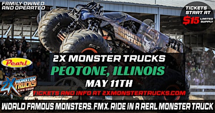 2X Monster Trucks Live Peotone, IL - 12PM MATINEE
