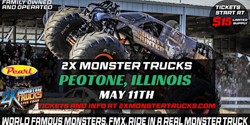 Primaire afbeelding van 2X Monster Trucks Live Peotone, IL - 6PM EVENING SHOW