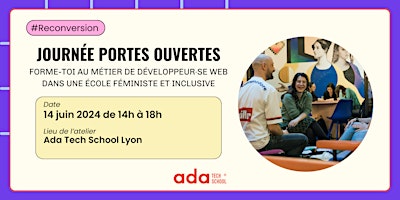Image principale de Journée Portes Ouvertes - Ada Tech School Lyon