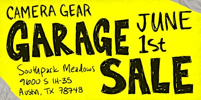 Gear Galore: Camera Garage Sale primary image
