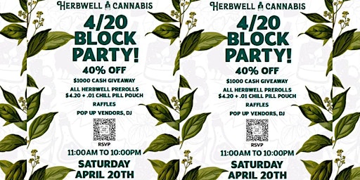 Hauptbild für Exclusive 4/20 Flower Bar & Block Party