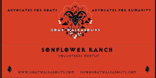 Imagem principal do evento GOAT WALKABOUTS ADVOCACY MEETUP (SONFLOWER RANCH)