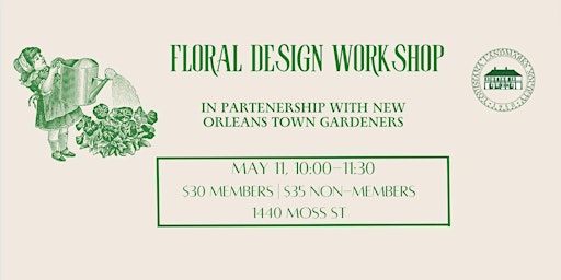 Imagem principal do evento Floral Design Workshop with NOLA Town Gardeners