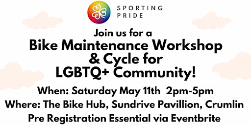 Primaire afbeelding van Bike Maintenance Workshop & Cycle for LGBTQ+ Community!