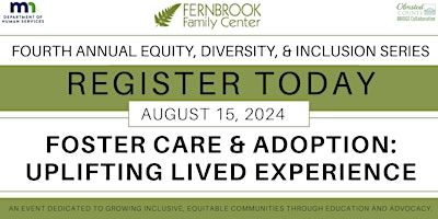Primaire afbeelding van Foster Care & Adoption: Uplifting Lived Experience - 4th Annual EDI Series
