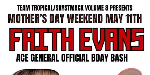 Primaire afbeelding van PRE MOTHER'S DAY - FAITH EVANS LIVE IN BROOKLYN HOSTED BY MR.RON