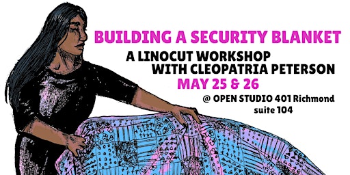Imagem principal do evento Security Blanket - A Linocut Workshop with Cleopatria Peterson
