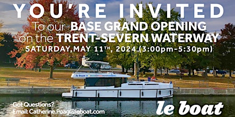 Le Boat Trent-Severn Grand Opening