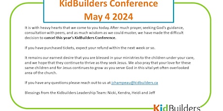 KidBuilders Childrens Ministry Conference