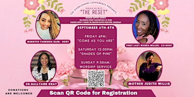 The Overcomers Conference presents:  “The Reset” primary image