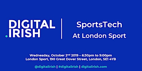 Digital Irish Sports Tech @London Sport primary image