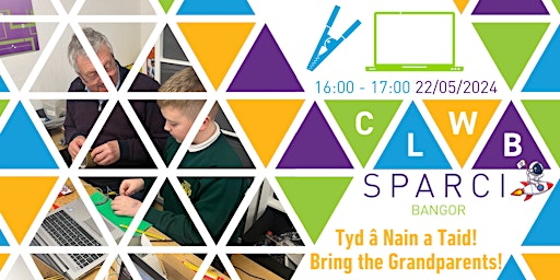 Imagem principal do evento Clwb SParci: Tyd â Nain a Taid! // Bring the Grandparents!