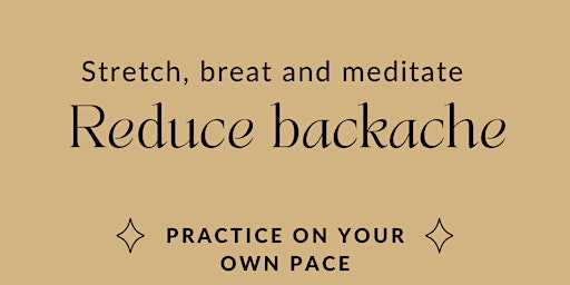 Yoga for Backaches primary image