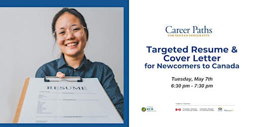 Image principale de Targeted Resume & Cover Letter for Newcomers to Canada