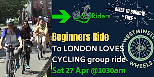 JoyRiders Feeder Ride: from Church St to London Loves Cycling! primary image