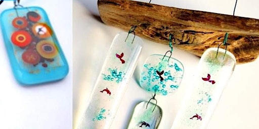 Fused Glass Chimes, Coasters or Tea Lights Class (deposit)