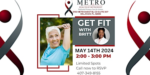 Let's Get Fit with Britt!  Free exercise class at MetroHealth of MetroWest primary image