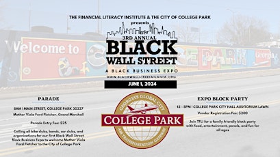 3rd Annual Black Wall Street Black Business Expo