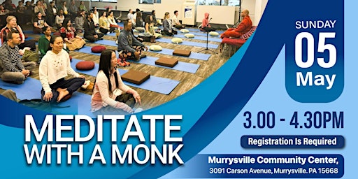 Primaire afbeelding van Meditate With A Monk in Pennsylvania - Mind & Body Relaxation
