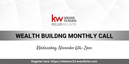 Imagem principal do evento Wealth Building Wednesday - November 2024