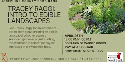 Image principale de Introduction to Edible Landscaping with Tracey Raggi