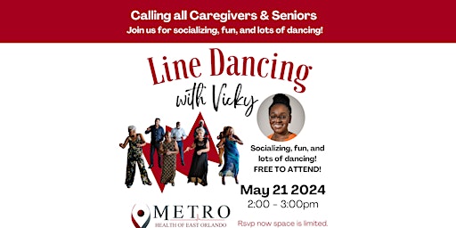 Imagen principal de Free Senior 65+ Line Dancing at Metro Health of East Orlando