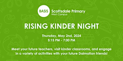 Hauptbild für BASIS Scottsdale Primary West Rising Kinder Night