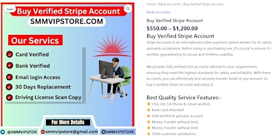 Imagen principal de Top #3 Sites to Buy Verified Stripe Account In Complete Guide