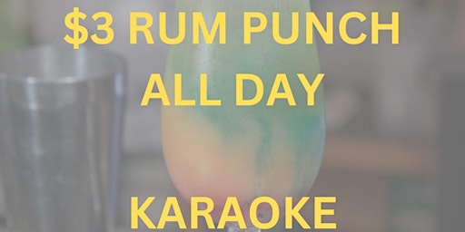 Hauptbild für Karaoke Wednesday With $3 Rum Punch