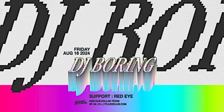 DJ Boring at It'll Do Club