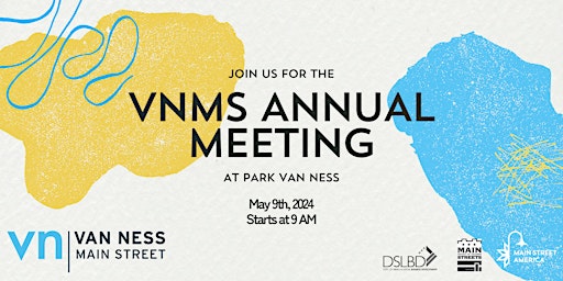 Imagem principal do evento Van Ness Main Street's Annual Meeting
