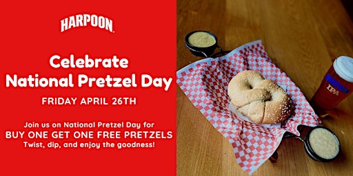 Imagem principal do evento National Pretzel Day @ Harpoon!