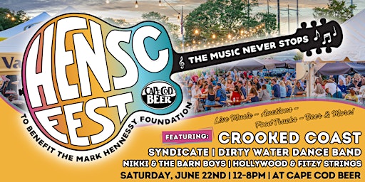 HENSC Fest! Cape Cod Music Festival to Benefit the Mark Hennessy Foundation  primärbild