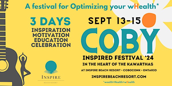 COBY Inspired Festival - September 13-15