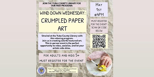 Primaire afbeelding van Wind Down Wednesday: Crumpled Paper Art