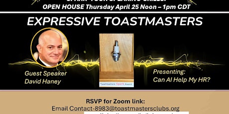Expressive Toastmasters Open House