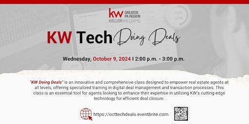 Primaire afbeelding van KW Tech - Doing Deals [October 2024]