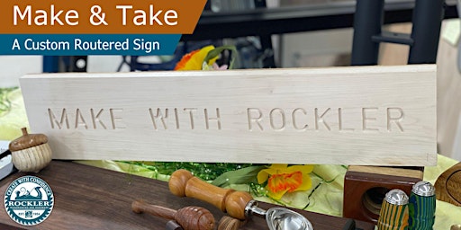 Primaire afbeelding van Routered Sign Make & Take