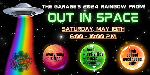 Primaire afbeelding van Garage Rainbow Prom 2024: OUT IN SPACE