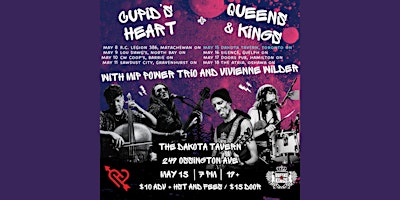 Imagem principal do evento Cupid's Heart + Queens & Kings, w/ MIP Power Trio, Vivienne Wilder
