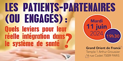 Imagem principal do evento Les patients-partenaires (ou engagés)